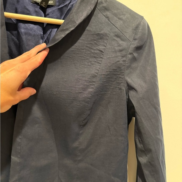Eileen Fisher Navy Italian fabric Blazer size 8 - Picture 8 of 9